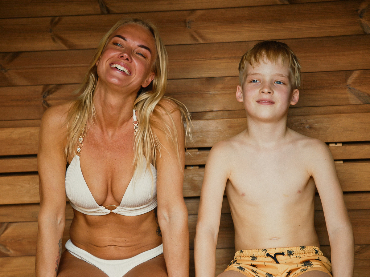 modular saunas for terrace and sale